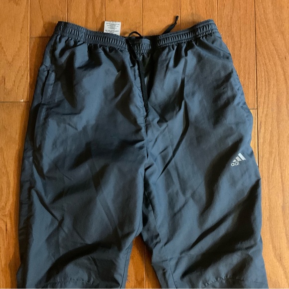 Adidas Mens Mesh Lined Zipped Leg Side Zipper Pockets Athletic Wear Pants! - Picture 2 of 9